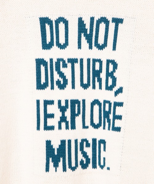 DING（ディング）の「DING/リボン付きロゴニット（ニット/セーター・レディース・オフホワイト/ネイビー・FREE）」の10枚目の写真