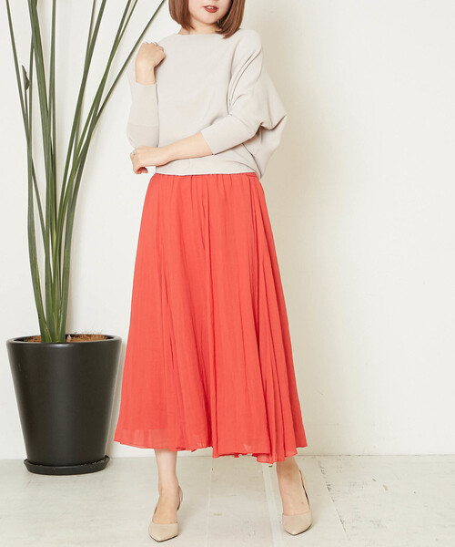 Liesse（リエス）の「アシンメトリープルオーバー（ニット/セーター・レディース・オフホワイト/グレー系その他/ネイビー/ピンク/レッド・FREE）」の6枚目の写真