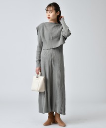 mystic | ランダムリブニットワンピースSET(ワンピース)