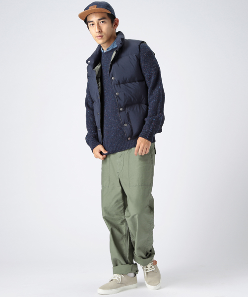 B:MING by BEAMS（ビーミングバイビームス）の「ビーミング by ビームス / カノコカラーNEP CREW（ニット/セーター・メンズ・グレー/ネイビー・X-LARGE/MEDIUM/SMALL/LARGE）」の11枚目の写真