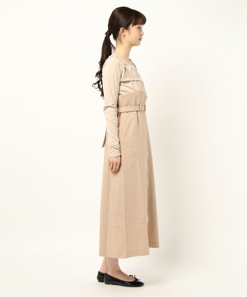 DouDou（ドゥドゥ）の「インナーセットジャンスカ（ワンピース・レディース・ベージュ/オフホワイト/ブルー/ミント・FREE）」の5枚目の写真