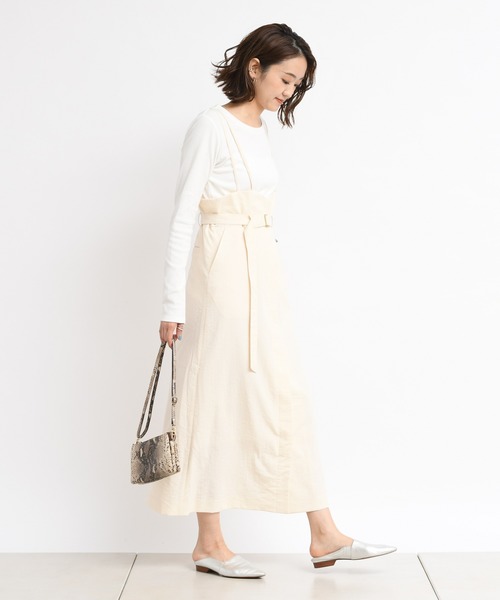 DouDou（ドゥドゥ）の「インナーセットジャンスカ（ワンピース・レディース・ベージュ/オフホワイト/ブルー/ミント・FREE）」の9枚目の写真