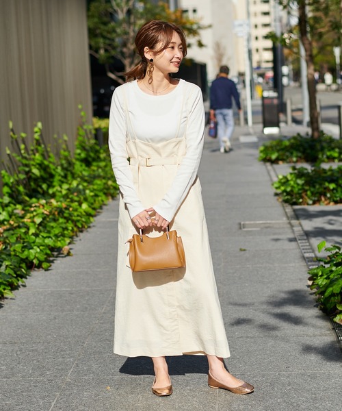 DouDou（ドゥドゥ）の「インナーセットジャンスカ（ワンピース・レディース・ベージュ/オフホワイト/ブルー/ミント・FREE）」の15枚目の写真