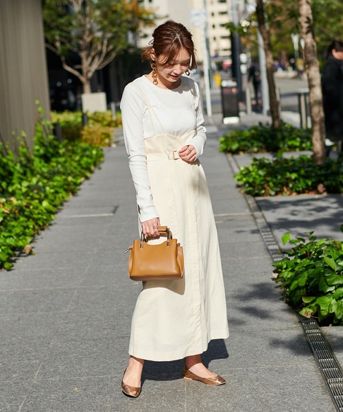 DouDou（ドゥドゥ）の「インナーセットジャンスカ（ワンピース・レディース・ベージュ/オフホワイト/ブルー/ミント・FREE）」の18枚目の写真