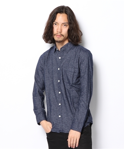 WEGO(ウィゴー)の「WEGO/プレーンネルシャツ(シャツ/ブラウス・メンズ・ホワイト/グレー/ダークグリーン/ロイヤルブルー/ネイビー/マスタード/ワイン/レッド・MEDIUM/LARGE)」の16枚目の写真
