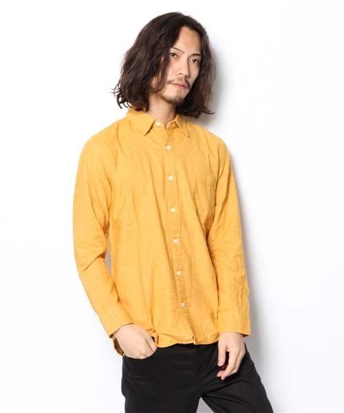 WEGO(ウィゴー)の「WEGO/プレーンネルシャツ(シャツ/ブラウス・メンズ・ホワイト/グレー/ダークグリーン/ロイヤルブルー/ネイビー/マスタード/ワイン/レッド・MEDIUM/LARGE)」の17枚目の写真