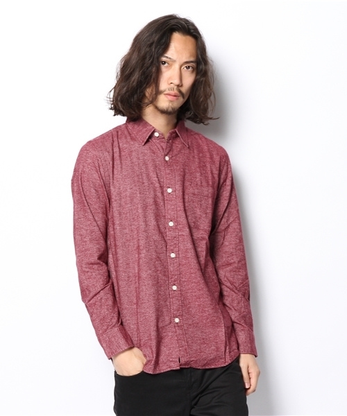 WEGO(ウィゴー)の「WEGO/プレーンネルシャツ(シャツ/ブラウス・メンズ・ホワイト/グレー/ダークグリーン/ロイヤルブルー/ネイビー/マスタード/ワイン/レッド・MEDIUM/LARGE)」の18枚目の写真