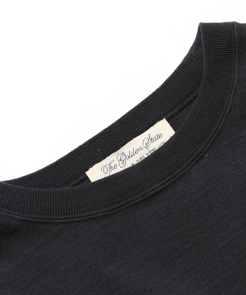 REMI RELIEF（レミレリーフ）の「REMI RELIEF/レミレリーフ 20/2 TC 天竺ポケット 無地ロンTシャツ（Tシャツ/カットソー・メンズ・ブラック/ベージュ/オフホワイト/ブルー/サーモンピンク・S/M/L）」の8枚目の写真