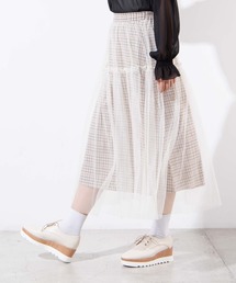 WEGO | WEGO/チェックチュールスカート(スカート)