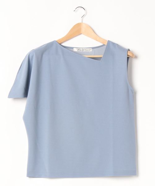 KOBE LETTUCE（コウベレタス）の「カットジョーゼットアシメスリーブプルオーバートップス（その他トップス・レディース・ライトブルー/ブラック/ベージュ・FREE）」の12枚目の写真