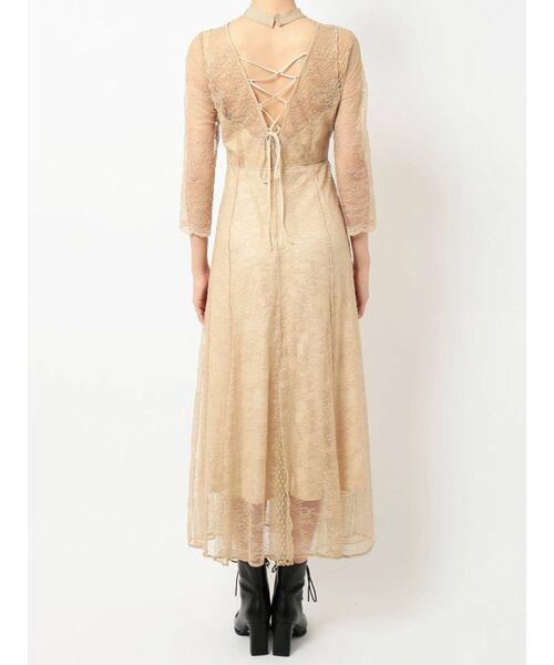 MERCURYDUO（マーキュリーデュオ）の「センシュアルレースロングドレス（ドレス・レディース・イエロー/ピンク/ブラック・MEDIUM/SMALL）」の22枚目の写真