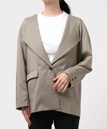 archives | 小チェックノーカラージャケット(ノーカラージャケット)