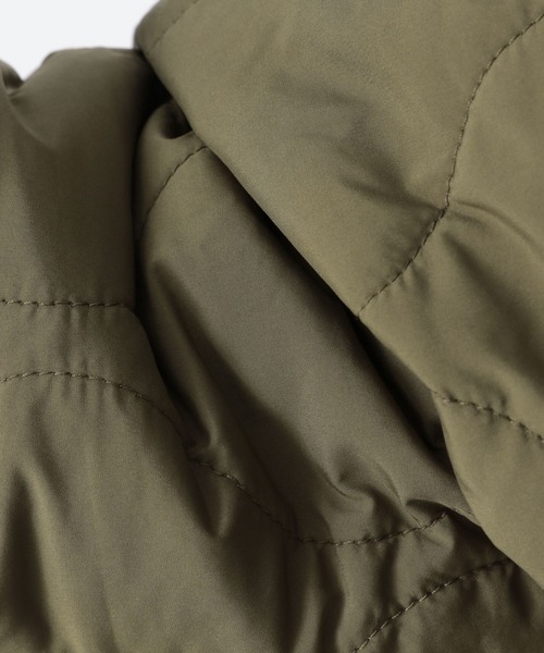 Heather（ヘザー）の「リバーシブルキルティングボアロングコート　918012（ミリタリージャケット・レディース・ブラック/カーキ・FREE）」の4枚目の写真