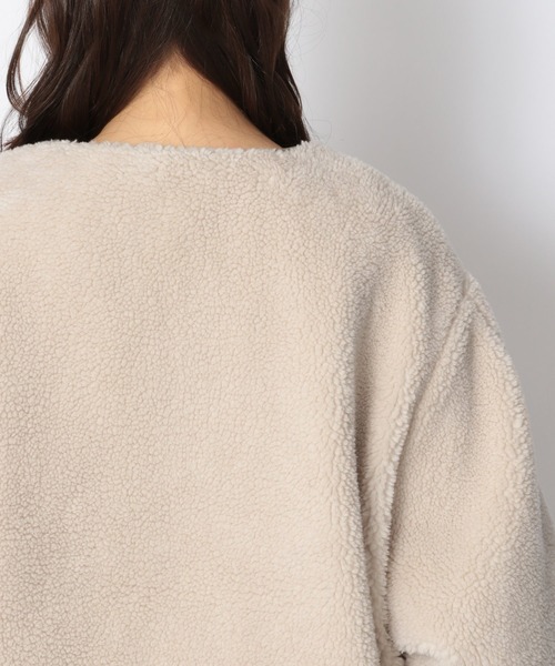 Heather（ヘザー）の「リバーシブルキルティングボアロングコート　918012（ミリタリージャケット・レディース・ブラック/カーキ・FREE）」の17枚目の写真