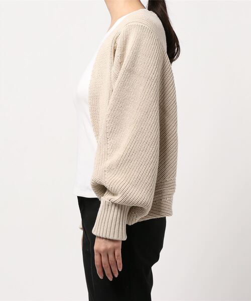 archives（アルシーヴ）の「バックリボンボレロカーディガン（カーディガン/ボレロ・レディース・アイボリー/ブルー/ブラウン・MEDIUM）」の5枚目の写真