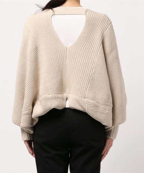 archives（アルシーヴ）の「バックリボンボレロカーディガン（カーディガン/ボレロ・レディース・アイボリー/ブルー/ブラウン・MEDIUM）」の4枚目の写真