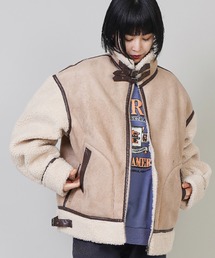 SPINNS（スピンズ）の「袖ボア切り替えムートンジャケット（その他アウター）」