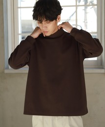 LAKOLE | 起毛ポンチモックネックプルオーバー / LAKOLE(Tシャツ/カットソー)