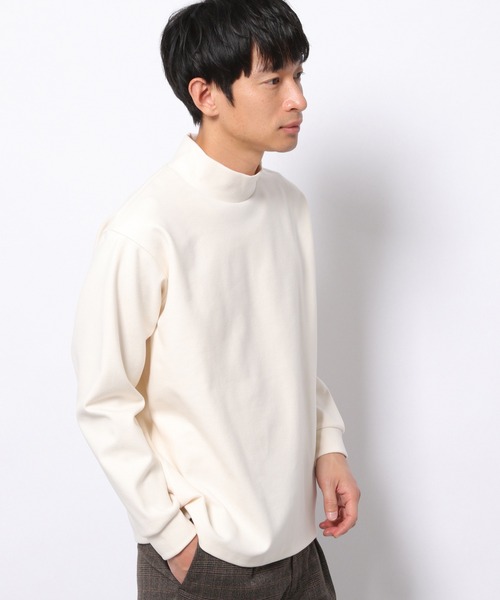 LAKOLE（ラコレ）の「起毛ポンチモックネックプルオーバー / LAKOLE（Tシャツ/カットソー・メンズ・ライトグリーン/ブラウン/アイボリー/ピンク・LARGE/MEDIUM）」の20枚目の写真