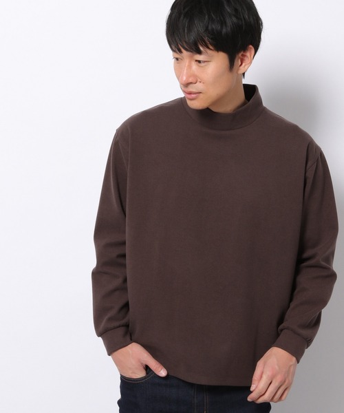 LAKOLE（ラコレ）の「起毛ポンチモックネックプルオーバー / LAKOLE（Tシャツ/カットソー・メンズ・ライトグリーン/ブラウン/アイボリー/ピンク・LARGE/MEDIUM）」の19枚目の写真