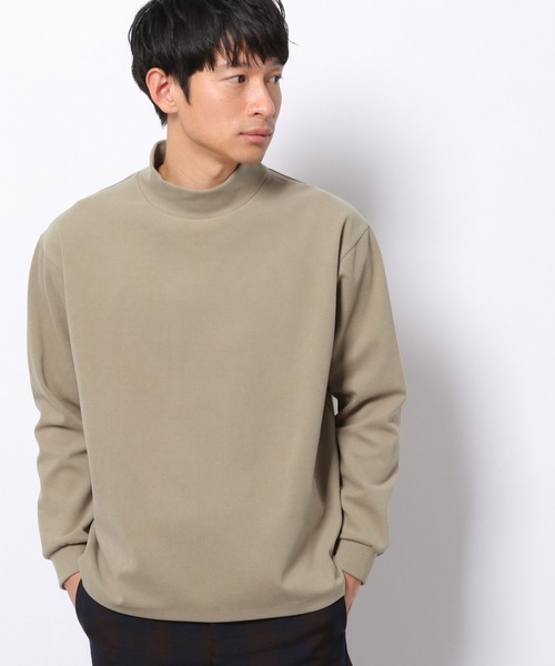 LAKOLE（ラコレ）の「起毛ポンチモックネックプルオーバー / LAKOLE（Tシャツ/カットソー・メンズ・ライトグリーン/ブラウン/アイボリー/ピンク・LARGE/MEDIUM）」の21枚目の写真