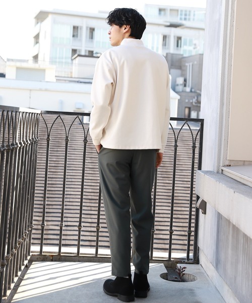 LAKOLE（ラコレ）の「起毛ポンチモックネックプルオーバー / LAKOLE（Tシャツ/カットソー・メンズ・ライトグリーン/ブラウン/アイボリー/ピンク・LARGE/MEDIUM）」の14枚目の写真