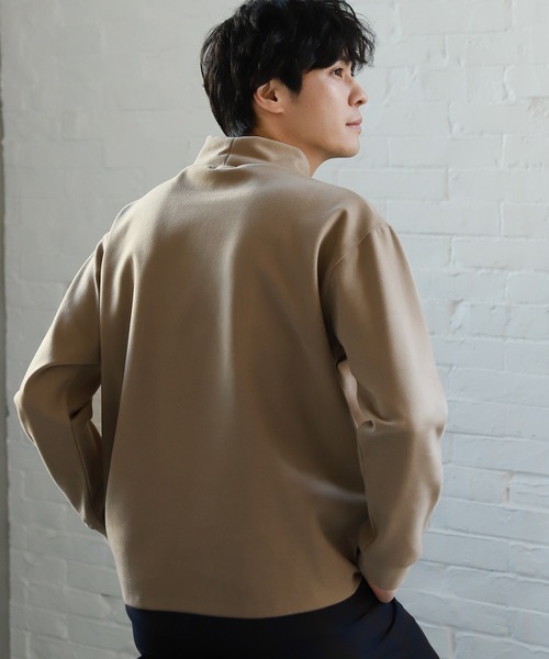 LAKOLE（ラコレ）の「起毛ポンチモックネックプルオーバー / LAKOLE（Tシャツ/カットソー・メンズ・ライトグリーン/ブラウン/アイボリー/ピンク・LARGE/MEDIUM）」の17枚目の写真