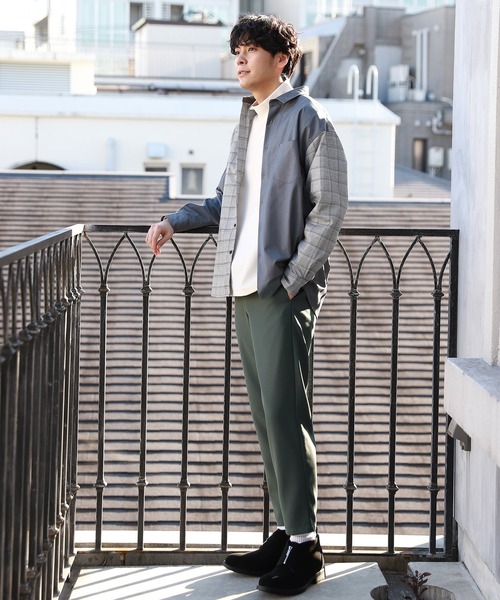 LAKOLE（ラコレ）の「起毛ポンチモックネックプルオーバー / LAKOLE（Tシャツ/カットソー・メンズ・ライトグリーン/ブラウン/アイボリー/ピンク・LARGE/MEDIUM）」の11枚目の写真