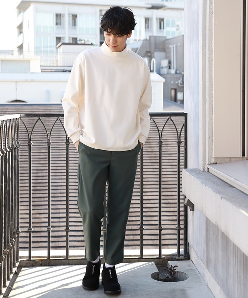 LAKOLE（ラコレ）の「起毛ポンチモックネックプルオーバー / LAKOLE（Tシャツ/カットソー・メンズ・ライトグリーン/ブラウン/アイボリー/ピンク・LARGE/MEDIUM）」の13枚目の写真