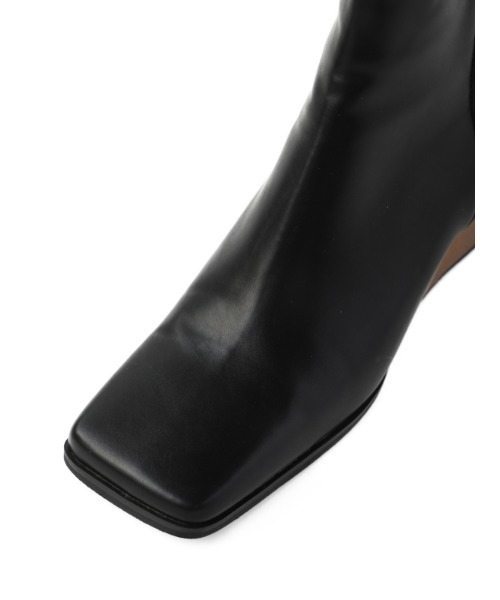 ACYM Wood heel wedge ブーツ　新品未使用 セール】Wood heel wedge ブーツ（ブーツ）｜ACYM（アシーム）の