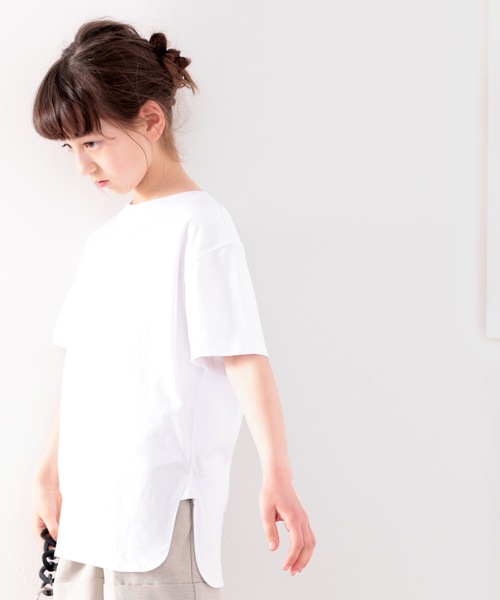 classicalelf（クラシカルエルフ）の「≪キッズ≫バックプリントがアクセントに！サイドスリットビッグTシャツ（Tシャツ/カットソー・キッズ・ホワイト/ブラウン系その他/ブラック/グリーン系その他・130/150/160/140）」の19枚目の写真