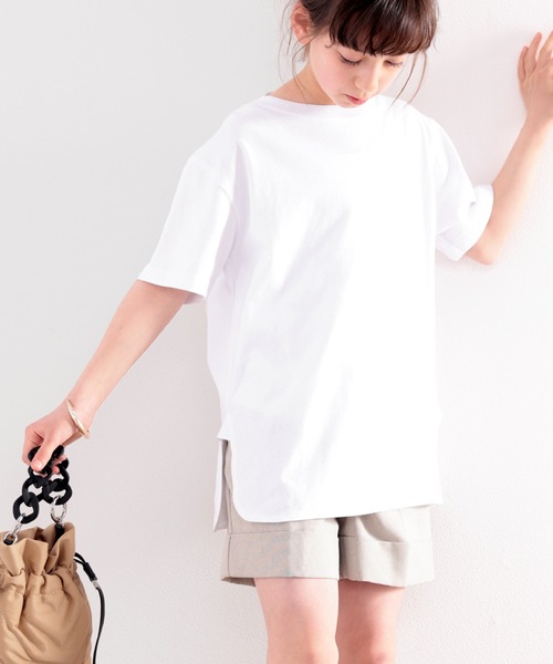 classicalelf（クラシカルエルフ）の「≪キッズ≫バックプリントがアクセントに！サイドスリットビッグTシャツ（Tシャツ/カットソー・キッズ・ホワイト/ブラウン系その他/ブラック/グリーン系その他・130/150/160/140）」の20枚目の写真