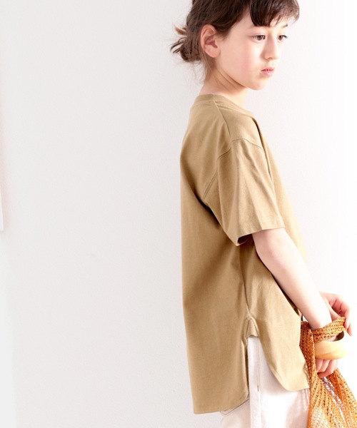 classicalelf（クラシカルエルフ）の「≪キッズ≫バックプリントがアクセントに！サイドスリットビッグTシャツ（Tシャツ/カットソー・キッズ・ホワイト/ブラウン系その他/ブラック/グリーン系その他・130/150/160/140）」の21枚目の写真