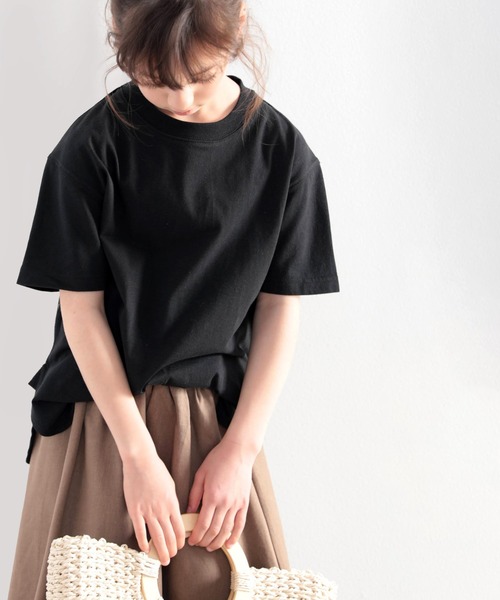 classicalelf（クラシカルエルフ）の「≪キッズ≫バックプリントがアクセントに！サイドスリットビッグTシャツ（Tシャツ/カットソー・キッズ・ホワイト/ブラウン系その他/ブラック/グリーン系その他・130/150/160/140）」の8枚目の写真