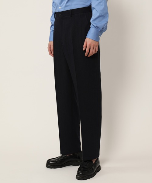 KASHIYAMA（カシヤマ）の「TECH-POLYESTER ストレッチノータックスリムテーパードパンツ（ヘリンボーン）（その他パンツ・メンズ・グレー/ネイビー・マルチサイズ）」の10枚目の写真