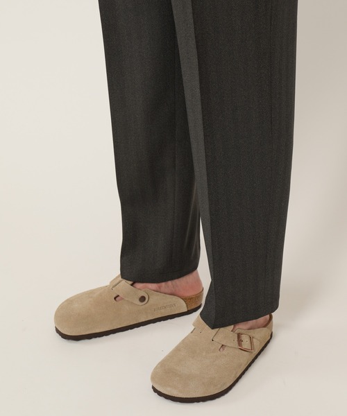 KASHIYAMA（カシヤマ）の「TECH-POLYESTER ストレッチノータックスリムテーパードパンツ（ヘリンボーン）（その他パンツ・メンズ・グレー/ネイビー・マルチサイズ）」の12枚目の写真