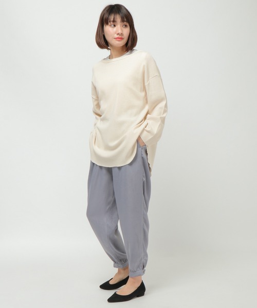 LBC(エルビーシー)の「サテンボタンヅカイテーパードパンツ(その他パンツ・レディース・ブラック/グレー・L/M)」の15枚目の写真