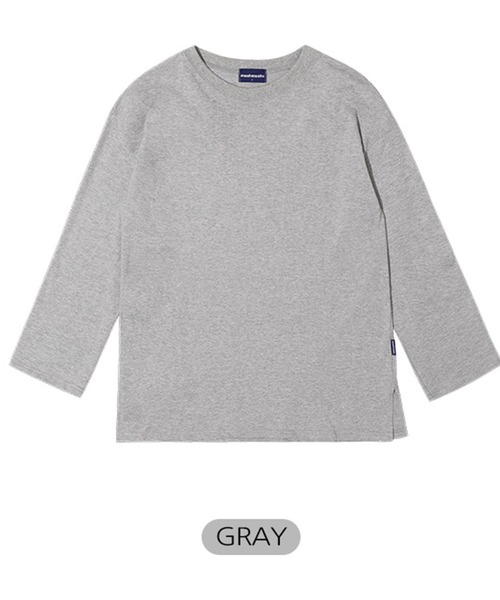 muahmuah（ムーアムーア）の「A'GEM/9 × .kom『muah muah/ムーアムーア』LAYERED LONG SLEEVE T-SHIRT/レイヤード 長袖Tシャツ（Tシャツ/カットソー・レディース・ホワイト/ブラック/グレー・FREE）」の10枚目の写真