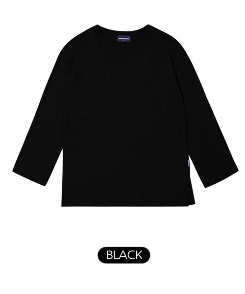 muahmuah（ムーアムーア）の「A'GEM/9 × .kom『muah muah/ムーアムーア』LAYERED LONG SLEEVE T-SHIRT/レイヤード 長袖Tシャツ（Tシャツ/カットソー・レディース・ホワイト/ブラック/グレー・FREE）」の11枚目の写真