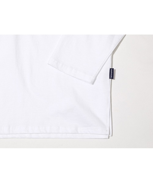 muahmuah（ムーアムーア）の「A'GEM/9 × .kom『muah muah/ムーアムーア』LAYERED LONG SLEEVE T-SHIRT/レイヤード 長袖Tシャツ（Tシャツ/カットソー・レディース・ホワイト/ブラック/グレー・FREE）」の12枚目の写真