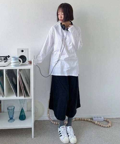 tシャツ A'GEM/9 × .kom 「「muah muah/ムーアムーア」LAYERED LONG SLEEVE T-SHIRT/レイヤードロング tシャツ A'GEM/9 × .kom「muah muah/ムーアムーア」LAYERED LONG