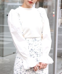 one after another NICE CLAUP | 袖コンシャス裏毛トップス(Tシャツ/カットソー)