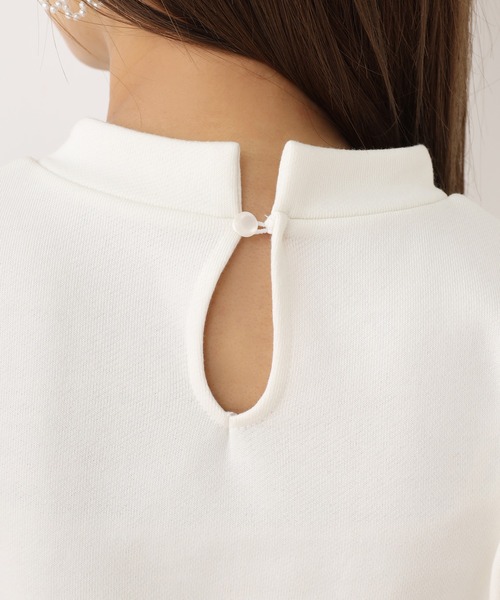 one after another NICE CLAUP（ワンアフターアナザーナイスクラップ）の「袖コンシャス裏毛トップス（Tシャツ/カットソー・レディース・オフホワイト/ブラック/グレー/ベージュ・FREE）」の14枚目の写真