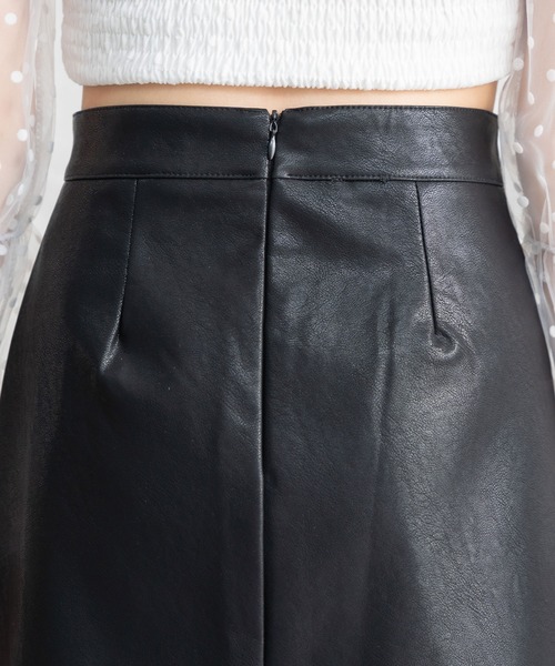Newlyme（ニューリーミー）の「レザーミニスカート（スカート・レディース・ピンク/アイボリー/グリーン/ブルー/ブラック/ブラウン/ラベンダー・SMALL/MEDIUM/LARGE/X-LARGE）」の19枚目の写真