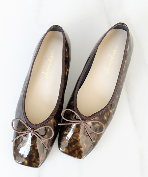 chocolates（チョコラテス）の「晴雨兼用スクエアバレエシューズ【日本製】（バレエシューズ・レディース・ミント/ブラック/ベージュ/ライトピンク/アイボリー/ブラウン/その他/ブラック系その他/ブラック系/レッド・22cm/25cm/22.5cm/24cm/24.5cm/23.5cm/23cm）」の10枚目の写真