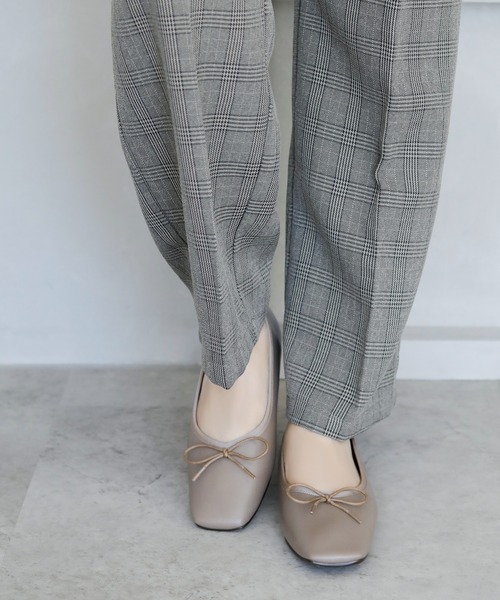 セール】晴雨兼用スクエアバレエシューズ【日本製】（バレエシューズ