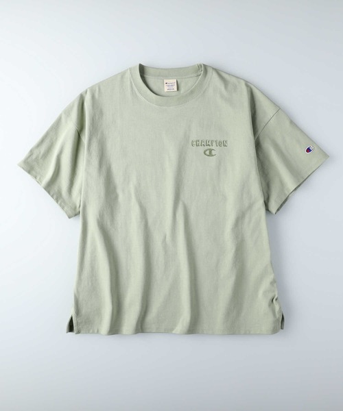 Champion（チャンピオン）の「【Champion】ワンポイントＴシャツ（Tシャツ/カットソー・レディース・ホワイト/ライム/ブラック/ピンク・L/M）」の17枚目の写真