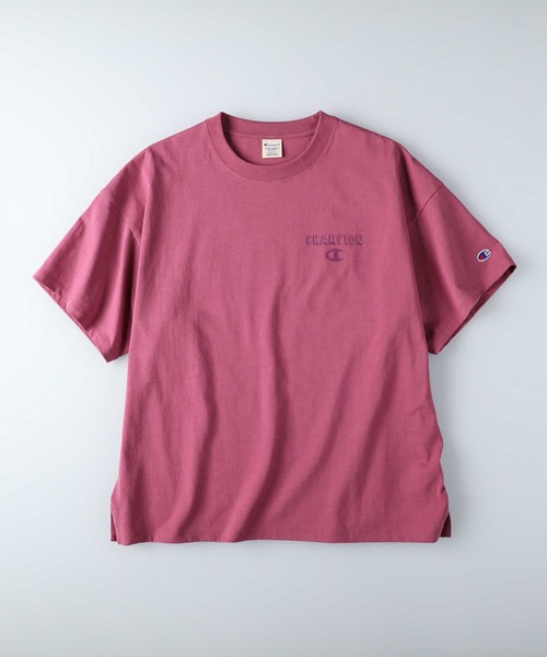 Champion（チャンピオン）の「【Champion】ワンポイントＴシャツ（Tシャツ/カットソー・レディース・ホワイト/ライム/ブラック/ピンク・L/M）」の18枚目の写真