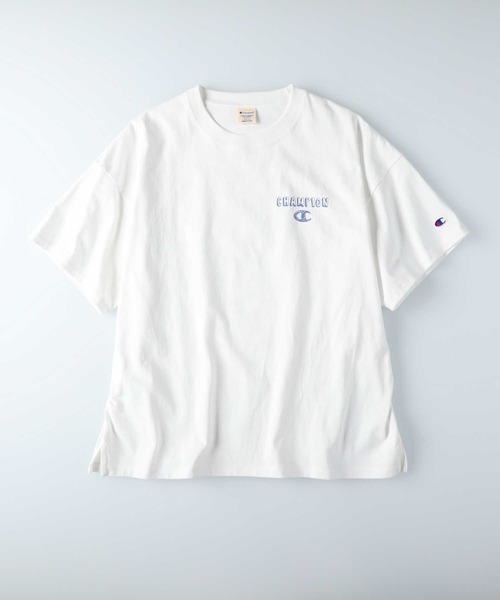 Champion（チャンピオン）の「【Champion】ワンポイントＴシャツ（Tシャツ/カットソー・レディース・ホワイト/ライム/ブラック/ピンク・L/M）」の15枚目の写真