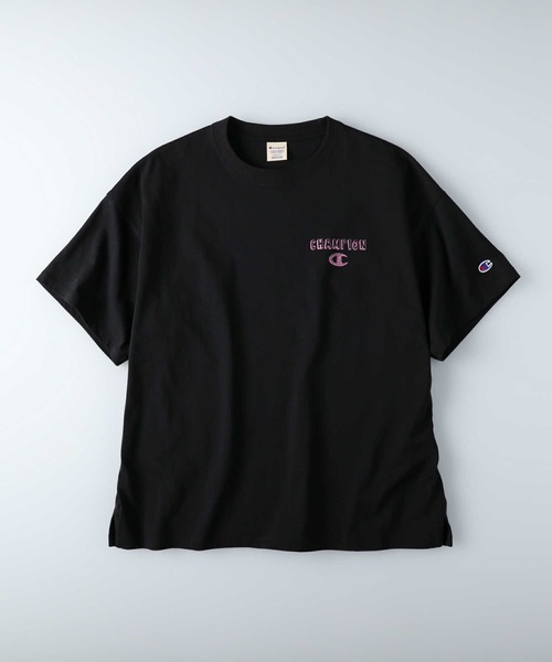 Champion（チャンピオン）の「【Champion】ワンポイントＴシャツ（Tシャツ/カットソー・レディース・ホワイト/ライム/ブラック/ピンク・L/M）」の16枚目の写真